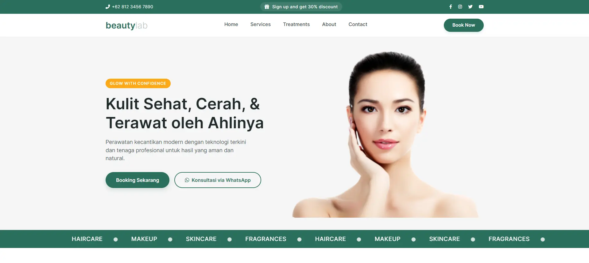 BeautyLab Website